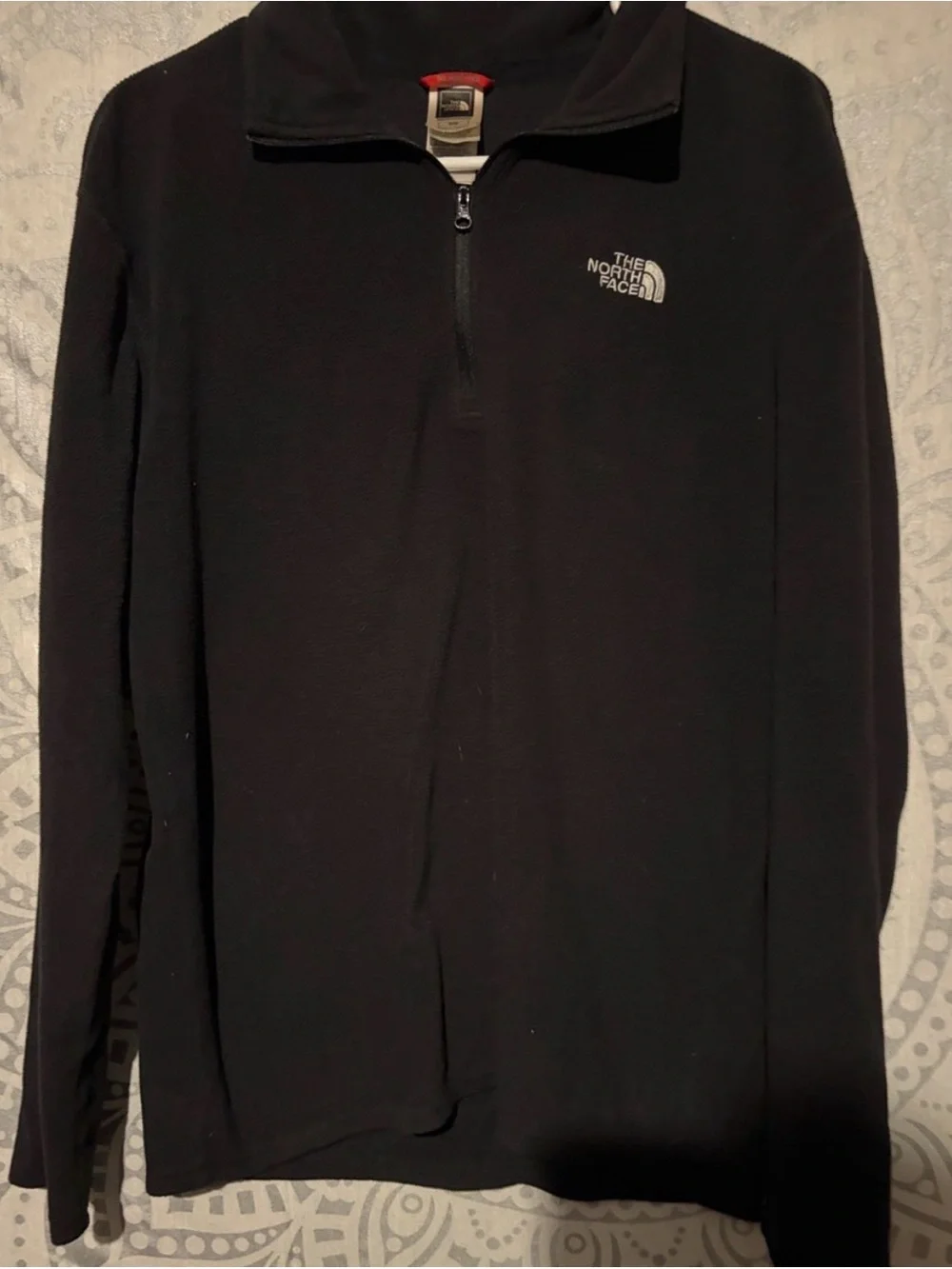 The North Face Polartec Classic Black 1/4 Zip Fleece Pullover |Men’s Size Medium